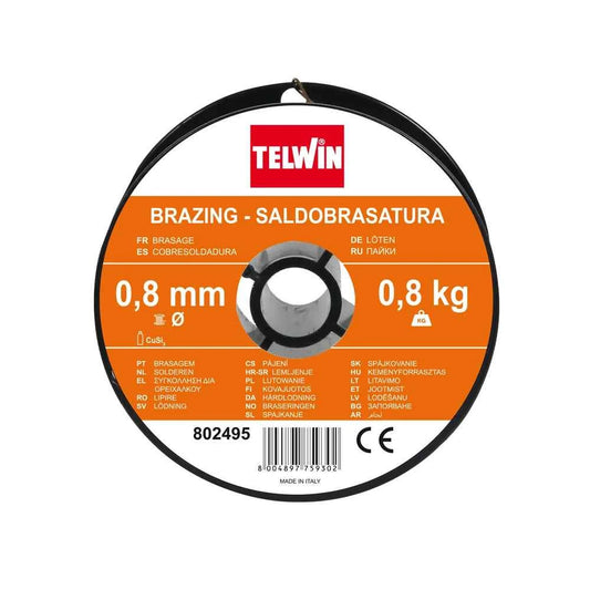 Bobina filo saldobrasatura CuSi3 - 0,8 kg Telwin - Gallo Marco Welding & Cutting
