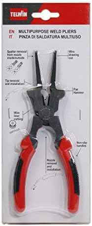 Pinze Per Saldatura MIG, Pinze Multifunzione In Acciaio Al Carbonio Da 8 Pollici Con Impugnatura Isolata Pulitore Per Ugelli Mig~p144658978 - Foto 4