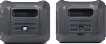 Batteria Ausiliaria POWER BATT 14 per POWER PACK 14.15 FC con dettagli su ingressi e uscite.