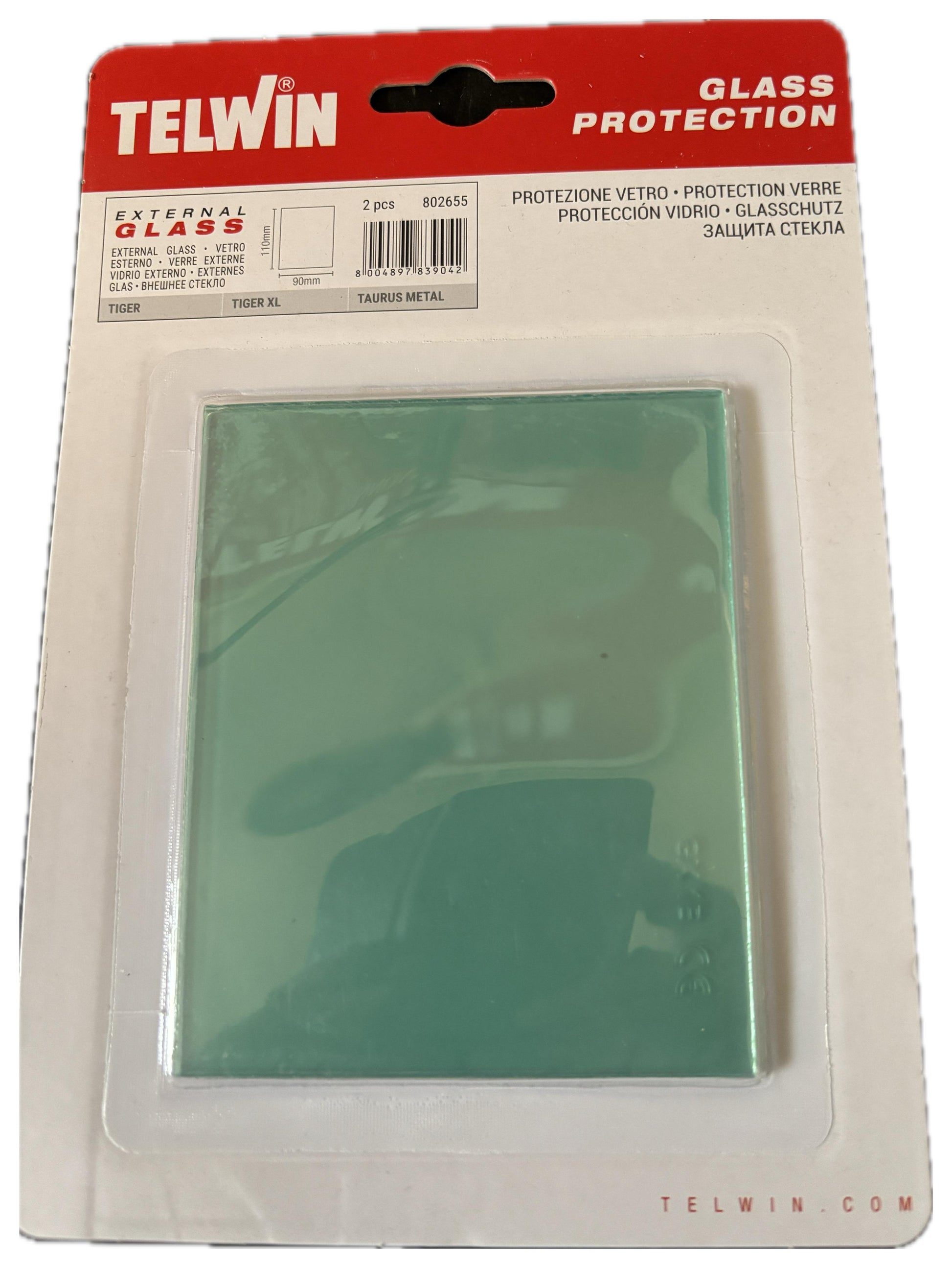 Vetro Protezione Interno Telwin per maschera Roundview LED - ricambio per protezione vetro interno.