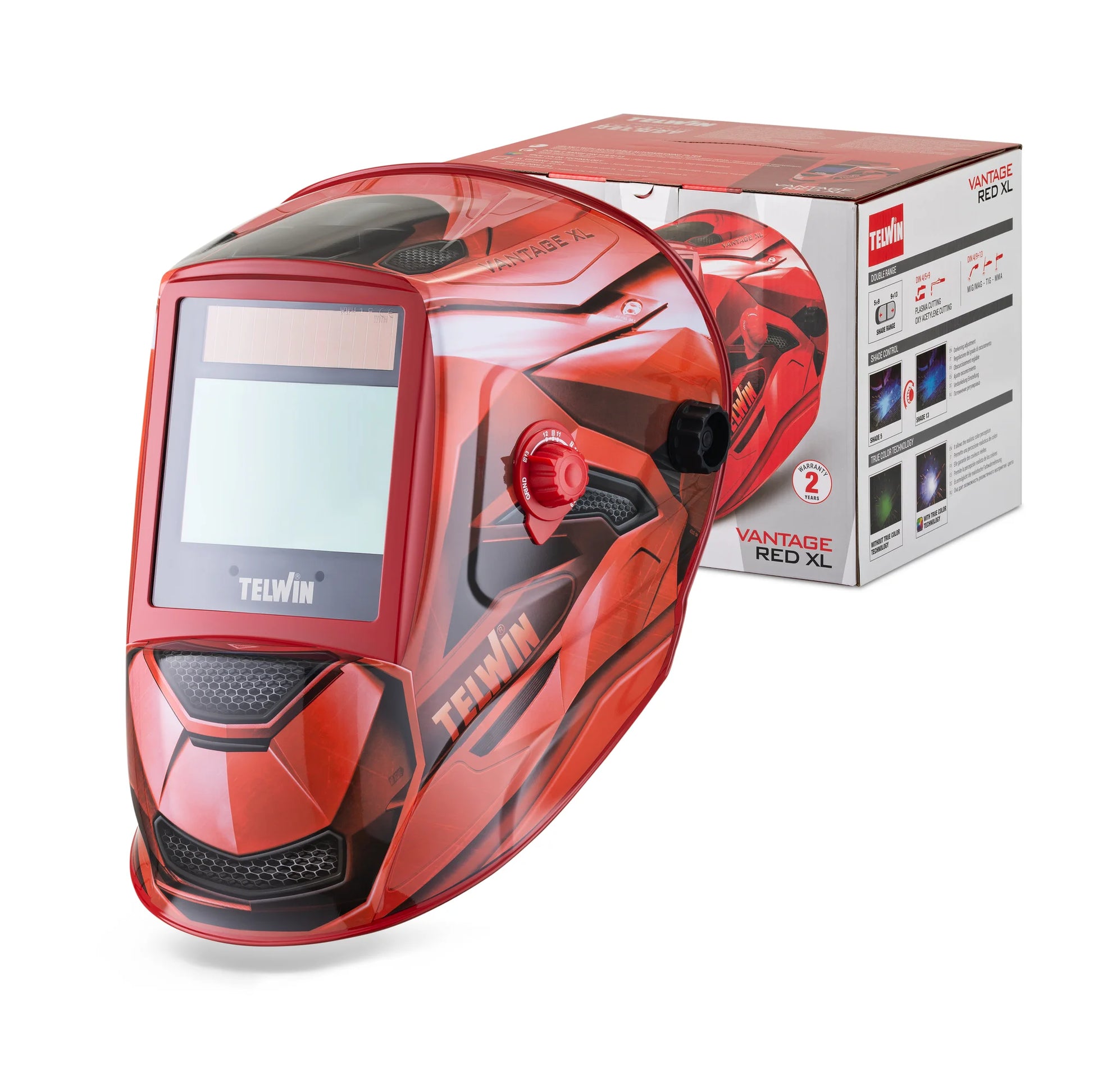 Maschera Telwin Vantage Red XL - Protezione avanzata per saldatori - Gallo Marco Welding & Cutting