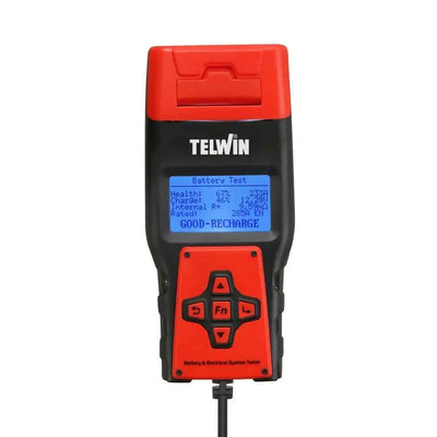 Tester Digitale Telwin DTP 790 per batterie 12V/24V con schermo, ideale per diagnosi rapide e accurate