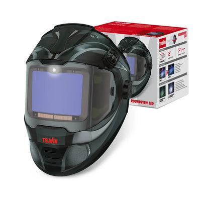 Telwin Roundview LED maschera saldatura automatica con visione panoramica e design innovativo