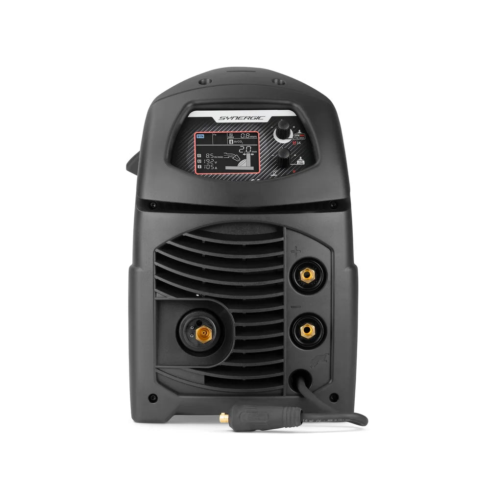 Telwin Technomig 210 - saldatrice multiprocesso per uso professionale, design compatto e funzioni avanzate.