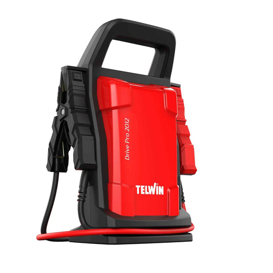 Telwin Avviatore al litio Drive Pro 2012, potente e compatto avviatore al litio per veicoli.