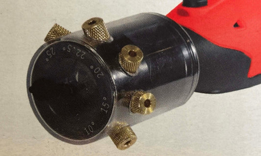 Dettaglio della Telwin TIG Blade, affilatutgsteno a batteria con regolazioni di precisione per elettrodi TIG.