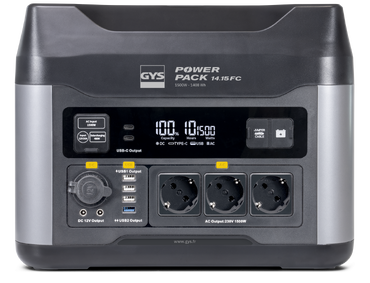 Power Pack 14.15 FC GYS — Power Station 1500W LiFePO4 Ricarica Rapida