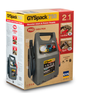 GYSPACK 750 GYS — Avviatore Batteria 12V 750A Booster Auto Professionale