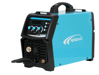 Saldatrice Novo MIG 180 per uso domestico e professionale, compatta e versatile con tecnologia inverter.